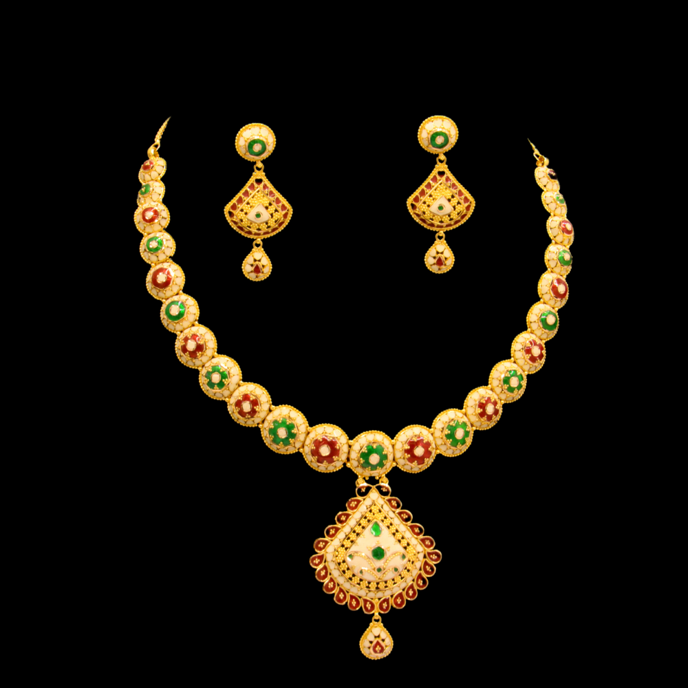 22K Gold Necklace Set